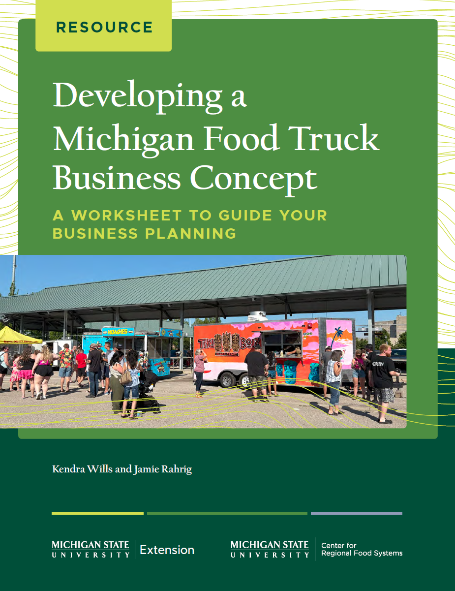 Cover for the food truck workbook